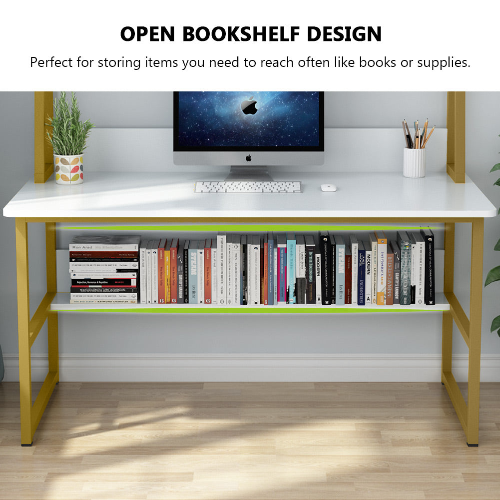 Computer Desk with Hutch